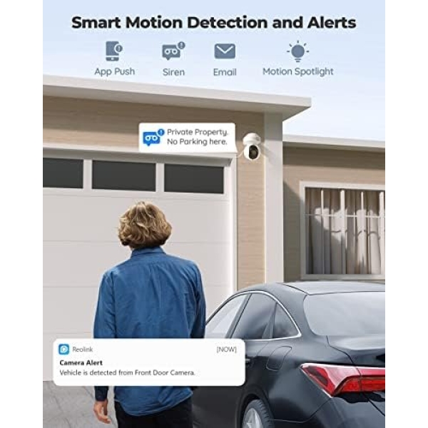 REOLINK E1 Outdoor Plug-in WiFi Security Camera, 5MP HD PTZ Camera for Home - Image 3