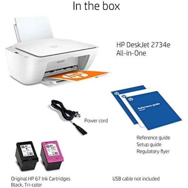 HP DeskJet 2734e Wireless Color All-in-One Printer with 3 Months Free Ink - Image 6