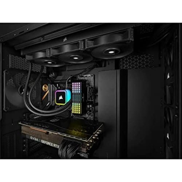 Corsair iCUE H100i RGB Elite Liquid CPU Cooler (16 Dynamic RGB LEDs, 120mm AF - Image 9