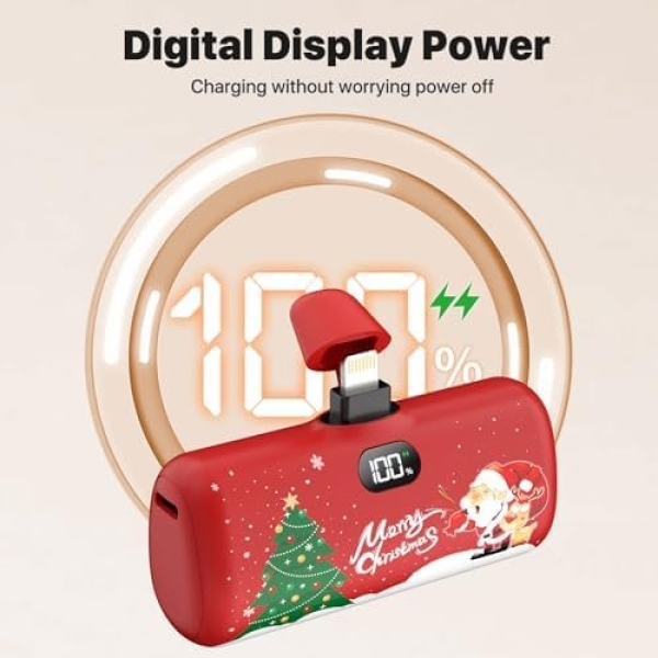Taegila Portable Charger for iPhone Christmas Edition, 5000mAh - Image 4
