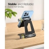 Nulaxy Dual Folding Cell Phone Stand, Fully Adjustable Foldable Desktop Phone - Image 4