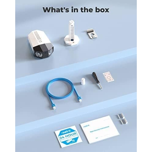 REOLINK 4K PoE Security Camera System, Home Outdoor IP Camera in 180 Degree - Image 9