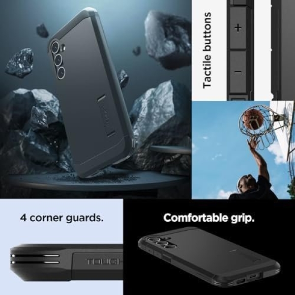 Spigen Tough Armor Designed for Galaxy S23 FE Case (2023) - Black - Image 7