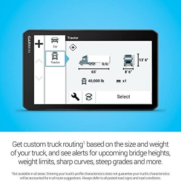 Garmin dēzl OTR710, Large, Easy-to-Read 7” GPS Truck Navigator, Custom Truck - Image 4