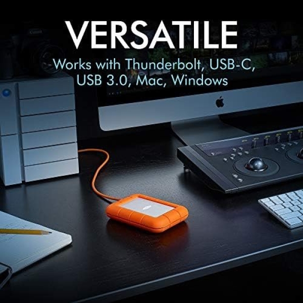 LaCie Rugged Mini 2TB External Hard Drive Portable HDD - USB 3.0/ 2.0 - Image 2