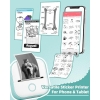 Memoking Label Makers - T02 Mini Portable Small Printer with 3 Rolls Paper - Image 3