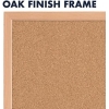 Quartet Cork Board Bulletin Board, 23" x 35" Framed Corkboard, Oak Frame - Image 3