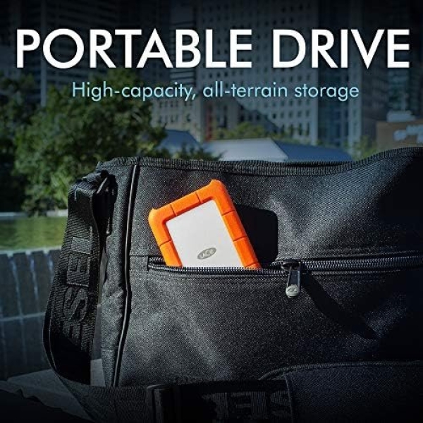 LaCie Rugged Mini 2TB External Hard Drive Portable HDD - USB 3.0/ 2.0 - Image 6