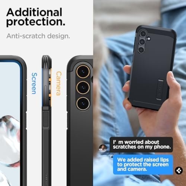 Spigen Tough Armor Designed for Galaxy S23 FE Case (2023) - Black - Image 6