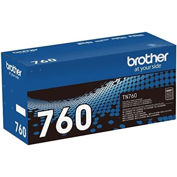 Brother Genuine TN760 High Yield Black Toner Cartridge - Image 3