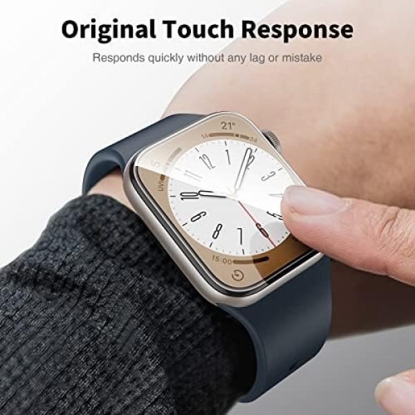 LK 6 Pack Apple Watch Series 9 Series 8 Series 7 41mm Screen Protector - Image 5