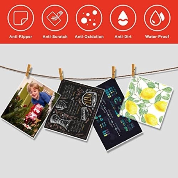 InpourPack Laminating Pouches, 3 Mil Clear Thermal Laminating - Image 5