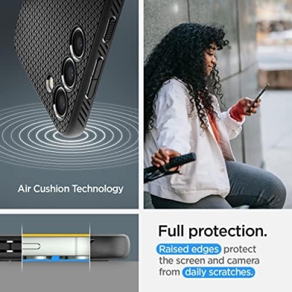 Spigen Liquid Air Designed for Galaxy S23 Case (2023) - Matte Black - Image 5