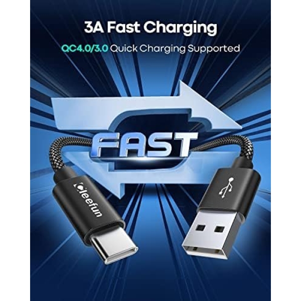 USB C Cable [6ft, 5-Pack], CLEEFUN USB A to Type C Cable Fast Charging C Charger - Image 2