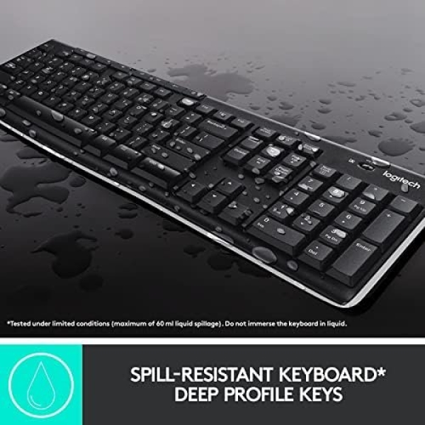 Logitech MK270 Wireless Keyboard And Mouse Combo For Windows, 2.4 GHz Wireless - Image 4