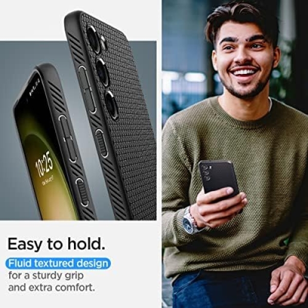 Spigen Liquid Air Designed for Galaxy S23 Case (2023) - Matte Black - Image 4