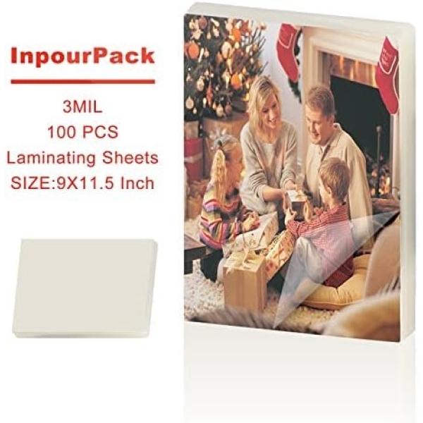 InpourPack Laminating Pouches, 3 Mil Clear Thermal Laminating - Image 2