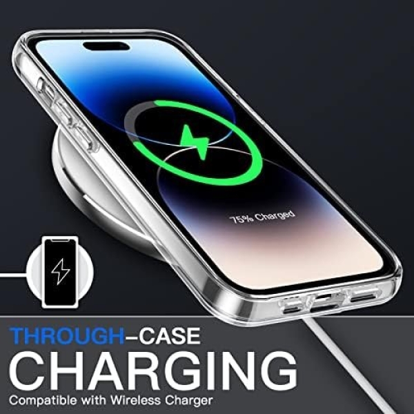 JETech Case for iPhone 14 Pro 6.1-Inch, Non-Yellowing Shockproof Phone Bumper - Image 4