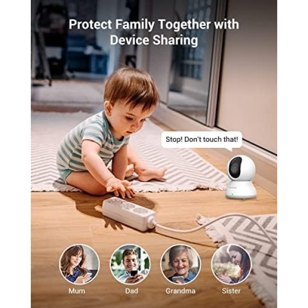 blurams Security Camera, 2K Indoor Camera 360° Pet Camera for Home Security - Image 4