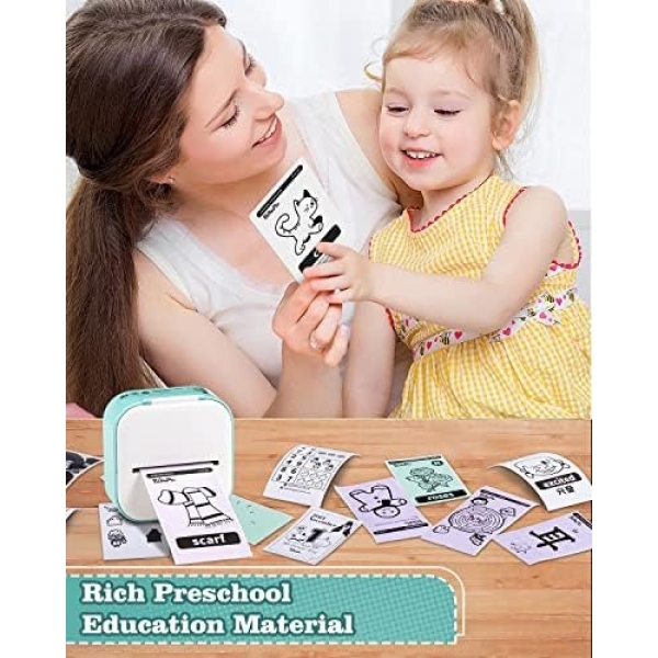 Memoking Label Makers - T02 Mini Portable Small Printer with 3 Rolls Paper - Image 5