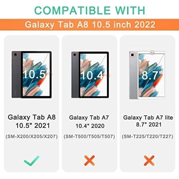 CoBak Case for Samsung Galaxy Tab A8 10.5 Inch 2022, Multi-Viewing Angles - Image 2