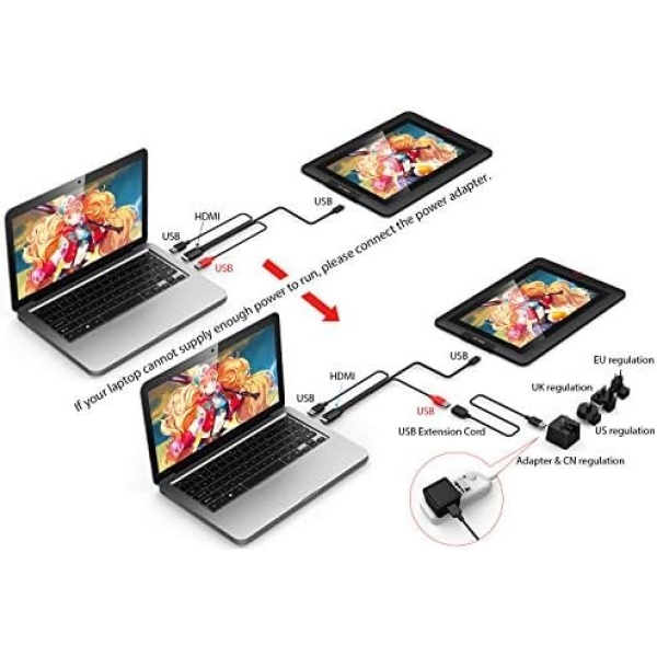XPPen Drawing Tablet with Screen Full-Laminated Graphics Drawing Monitor - Image 7