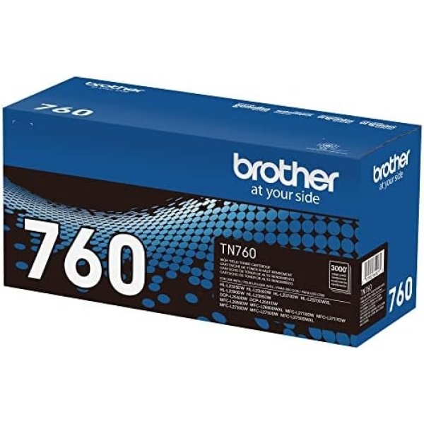 Brother Genuine TN760 High Yield Black Toner Cartridge - Image 2