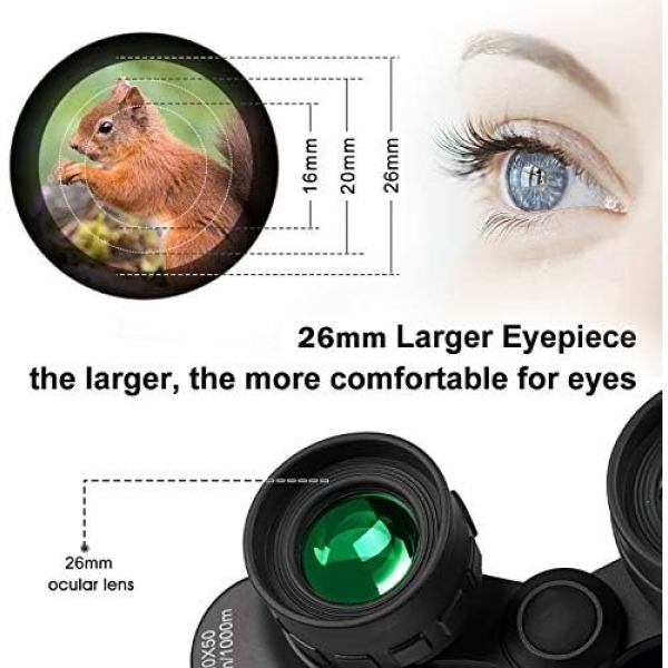 20x50 High Power Binoculars for Adults, Military Compact HD Professional/Daily - Image 3