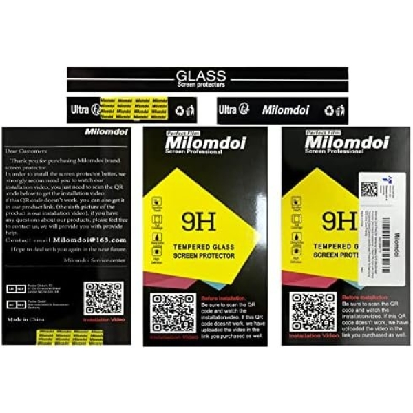 Milomdoi [3+3 Pack] for Samsung Galaxy S23 Ultra Screen Protector [Not Glass] - Image 8