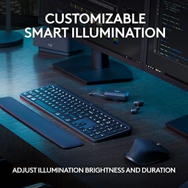 Logitech MX Keys S Wireless Keyboard, Low Profile, Quiet Typing, Backlighting - Image 5