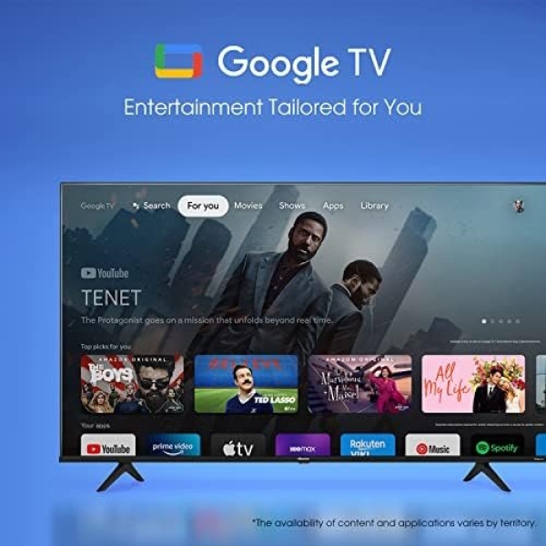 Hisense 55A68H - 55 inch Smart Ultra HD 4K Dolby Vision HDR10 Google TV - Image 4