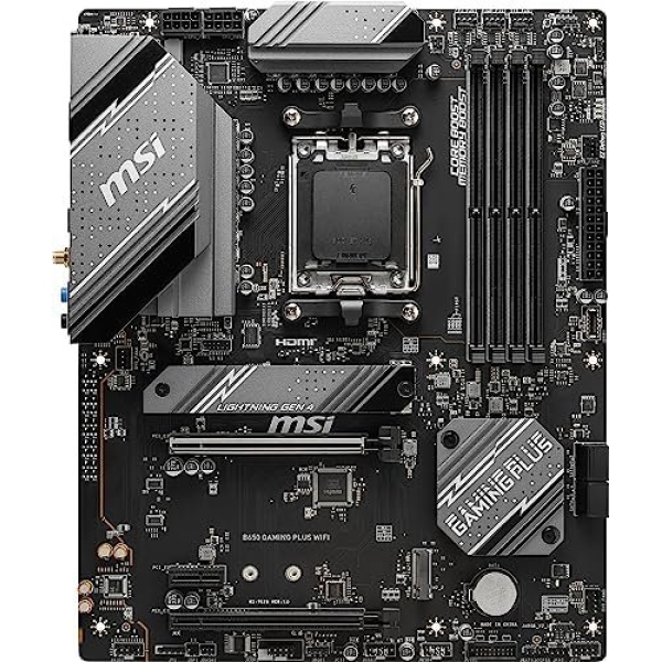 MSI B650 Gaming Plus WiFi Gaming Motherboard (AMD AM5, ATX, DDR5, PCIe 4.0, M.2 - Image 2